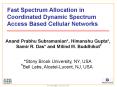 Fast Spectrum Allocation in Coordinated Dynamic Spectrum Access Based Cellular Networks PowerPoint PPT Presentation