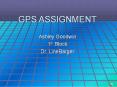 GPS ASSIGNMENT PowerPoint PPT Presentation