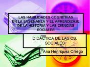 LAS HABILIDADES COGNITIVAS EN LA ENSE