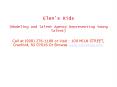 Elen's Kids Modeling and Talent Agency Represents Young Talent PowerPoint PPT Presentation