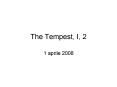 The Tempest, I, 2 PowerPoint PPT Presentation