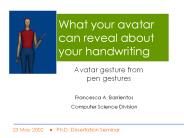 What your avatar can reveal about your handwriting