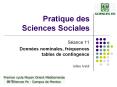 Pratique des Sciences Sociales PowerPoint PPT Presentation