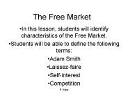The Free Market