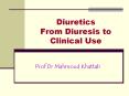 Diuretics From Diuresis to Clinical Use PowerPoint PPT Presentation