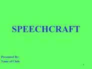 SPEECHCRAFT