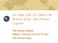 An Army Like No Other:The Roman Army: The Roman Legions PowerPoint PPT Presentation