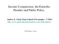 Income Comparisons, the Easterlin Paradox and Public Policy PowerPoint PPT Presentation