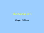 The Roaring 20