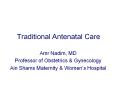 Traditional Antenatal Care PowerPoint PPT Presentation