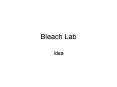 Bleach Lab PowerPoint PPT Presentation