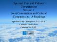 Spiritual Care and Cultural Competencies Session 1 Joint Commission and Cultural Competencies: A Roadmap PowerPoint PPT Presentation