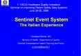 Sentinel Event System The Italian Experience PowerPoint PPT Presentation