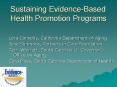 Sustaining Evidence-Based Health Promotion Programs PowerPoint PPT Presentation