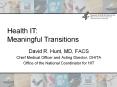 David R. Hunt, MD, FACS PowerPoint PPT Presentation