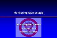 Monitoring haemostasis