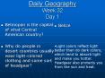Daily Geography Week 32 Day 1 PowerPoint PPT Presentation