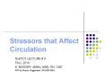 Stressors that Affect Circulation PowerPoint PPT Presentation