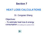 Section 7 HEAT LOSS CALCULATIONS