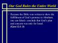 Our God Rules the Entire World PowerPoint PPT Presentation