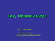 Sole, Cheratosi e tumori