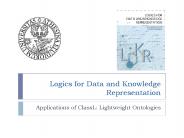 Logics for Data and Knowledge Representation
