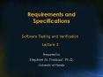 Requirements and Specifications PowerPoint PPT Presentation