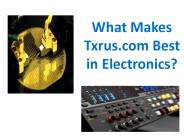 What Makes Txrus.com Best in Electronics?