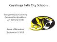 Cuyahoga Falls City Schools PowerPoint PPT Presentation