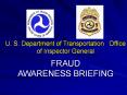 U. S. Department of Transportation  Office of Inspector General PowerPoint PPT Presentation