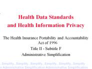 Health Data Standards