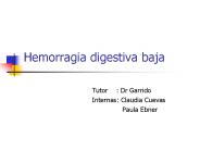 Hemorragia digestiva baja