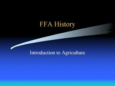 FFA History