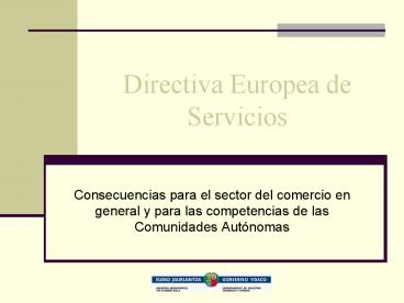 Directiva Europea de Servicios