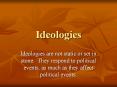 Ideologies PowerPoint PPT Presentation