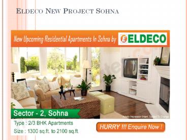 Eldeco New Project Sohna +91 9811 999 666
