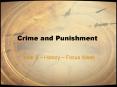 Crime and Punishment PowerPoint PPT Presentation
