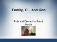 Family, Oil, and God PowerPoint PPT Presentation
