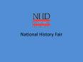 National History Fair PowerPoint PPT Presentation