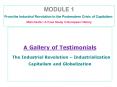 A Gallery of Testimonials  The Industrial Revolution  PowerPoint PPT Presentation
