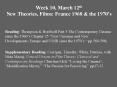Week 10, March 12th New Theories, Films: France 1968 PowerPoint PPT Presentation
