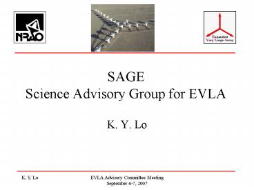 EVLA Advisory Committee Meeting