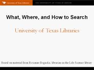 University of Texas Libraries