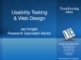 Usability Testing PowerPoint PPT Presentation
