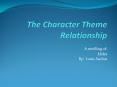 The Character Theme Relationship PowerPoint PPT Presentation