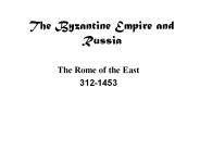 The Byzantine Empire and Russia