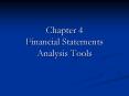 Chapter 4 Financial Statements Analysis Tools PowerPoint PPT Presentation