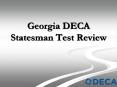 Georgia DECA Statesman Test Review PowerPoint PPT Presentation