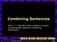 Combining Sentences PowerPoint PPT Presentation