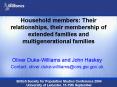 Household members: Their relationships, their membership of extended families and multigenerational families PowerPoint PPT Presentation